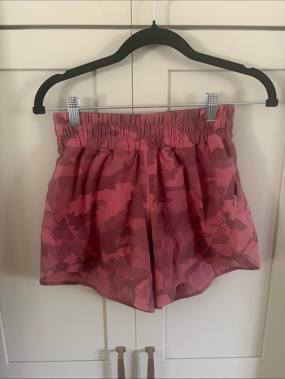 Lululemon Pink Camo Athletic Shorts